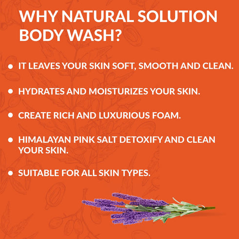 Body Wash Lavender Oil - 16.9 fl oz | NATURAL SOLUTION